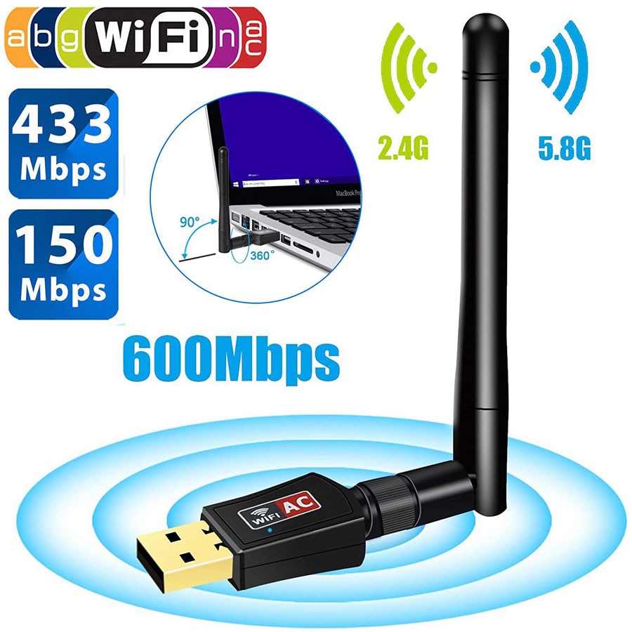 600 mbps usb wifi    5.8 ghz 2.4 ghz 802.11..